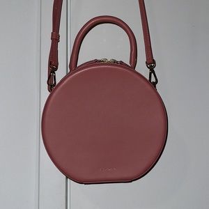 Mansur Gavriel Circle Crossbody Bag Pink.